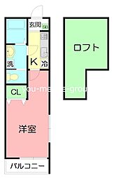 間取図画像 1K