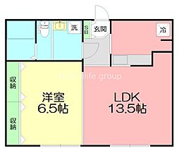 クロノスディオ 1LDKの間取図画像