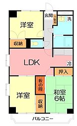 間取図画像 3LDK