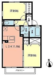 間取図画像 2LDK
