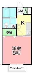 間取図画像 1K