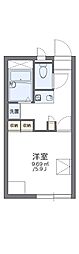 レオパレスオーシャン 1Kの間取図画像
