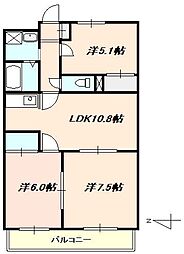 間取図画像 3LDK