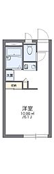 レオパレスゴールドS 1Kの間取図画像