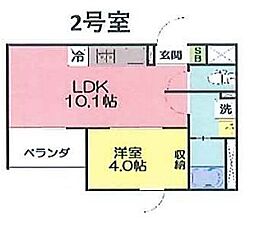 伊勢原市伊勢原3丁目新築マンション 1LDKの間取図画像