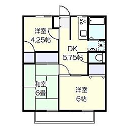ストリームA 3DKの間取図画像