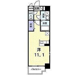 ランドマーク兵庫ファーストステージ ワンルームの間取図画像