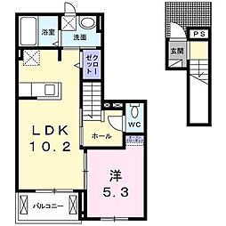 ベラ・ルーチェ 1LDKの間取図画像