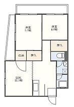 武ハイツ  ｜ 長崎県佐世保市赤崎町（賃貸マンション2LDK・5階・59.00㎡） その2