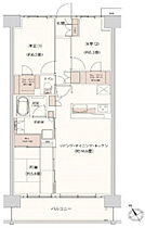 クレストフォルム柏サウスウイング  ｜ 千葉県柏市柏（賃貸マンション3LDK・4階・76.23㎡） その2