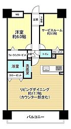 アルファスマート神辺 1SLDKの間取図画像