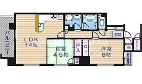 アーデン上本町  ｜ 大阪府大阪市天王寺区上本町5丁目（賃貸マンション2LDK・4階・59.32㎡） その2