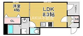 大阪府大阪市生野区勝山北2丁目6-2（賃貸アパート1LDK・1階・30.08㎡） その2