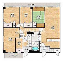 マジョール松崎町  ｜ 大阪府大阪市阿倍野区松崎町3丁目（賃貸マンション3LDK・6階・110.00㎡） その2