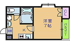 クレール林寺  ｜ 大阪府大阪市生野区林寺1丁目（賃貸マンション1K・4階・23.20㎡） その2