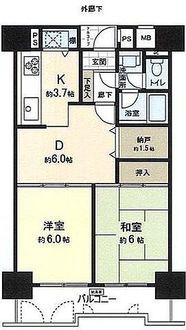 間取り 綾瀬プルミエ 3階/-