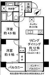 間取図画像 2LDK