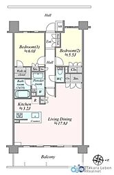 間取図画像 2LDK
