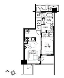 アールヴェール文京大塚公園 1LDKの間取図画像