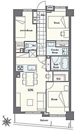 間取図画像 2SLDK