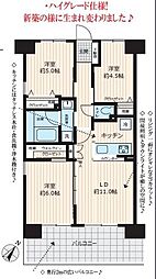グランリオ 3LDKの間取図画像