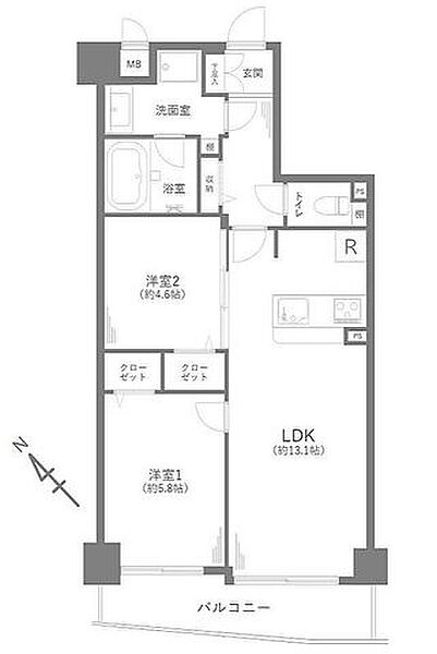 間取りを拡大表示