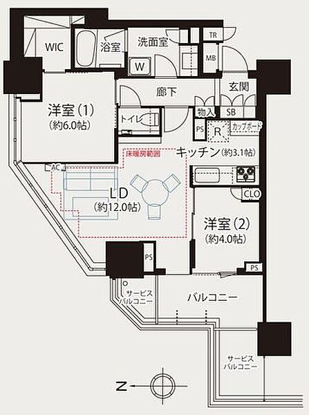 間取りを拡大表示
