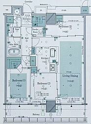 ザ・タワー十条 3LDKの間取図画像