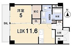 シャンボール小石川A 1LDKの間取図画像
