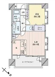ダイアパレスグランデージ板橋 1LDKの間取図画像