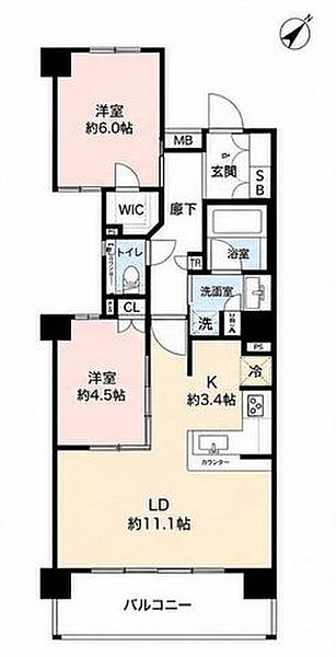間取りを拡大表示