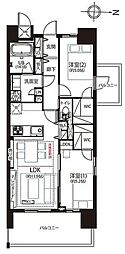 プレシス両国 2LDKの間取図画像