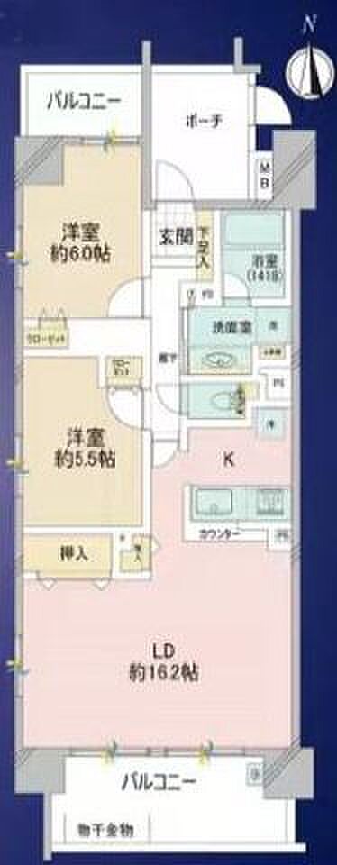◆11階部分×南西角住戸につき陽当たり・眺望良好な2LDK◆専有面積70.75m2の広々住空間