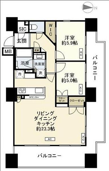 間取りを拡大表示