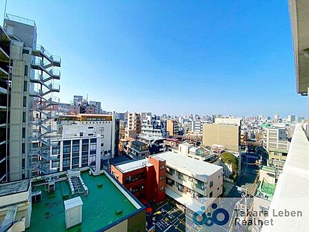 住戸からの眺望。風通しが良く、お洗濯物も早く乾きそうです。毎日のお洗濯が楽しみになりそうです。