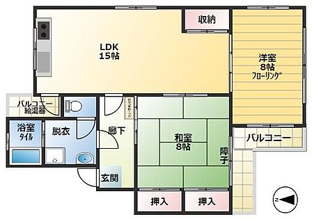 効率の良い家事動線を追求した水回り集中設計。各所に収納を設けた暮らしやすいプランです。