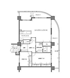 アパガーデンコート小島町 2LDKの間取図画像