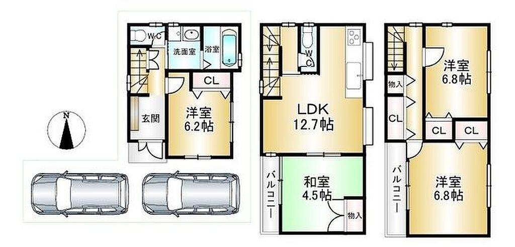 detached 大阪府豊中市三国2丁目