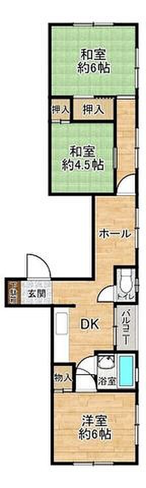 3DK 間取り