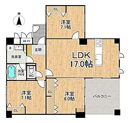 間取図画像 3LDK