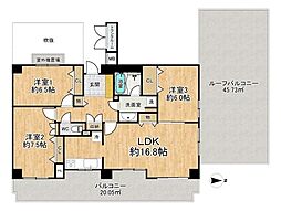 グランドメゾン豊中曽根 3LDKの間取図画像