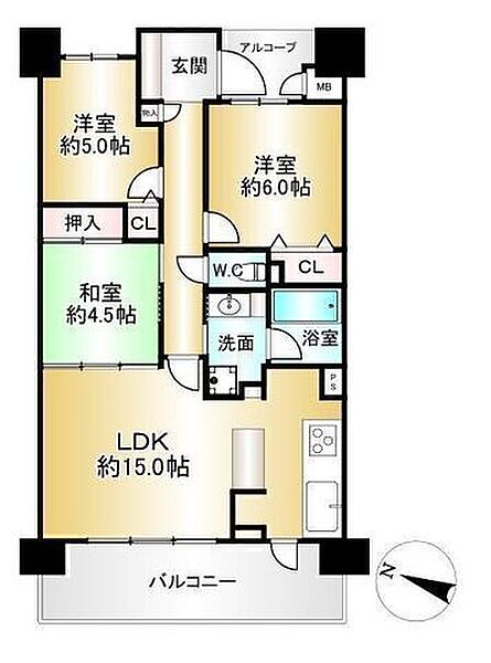 間取りを拡大表示