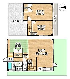 リバ・テルミネ 3LDKの間取図画像