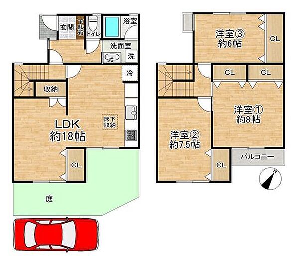 間取りを拡大表示