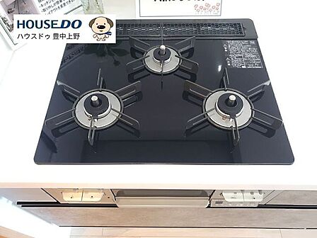 ガラストップコンロでお手入れ楽々♪