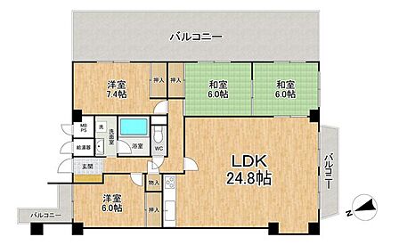 4LDK 間取り