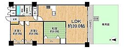 日商岩井グリーンサイドマンション 3LDKの間取図画像