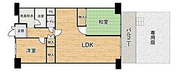 シーアイマンション千里中央 2LDKの間取図画像