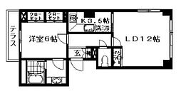 ペアシティ代々木大山アネックスウエスト 1LDKの間取図画像