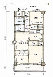 グリーンコート入間 3LDKの間取図画像